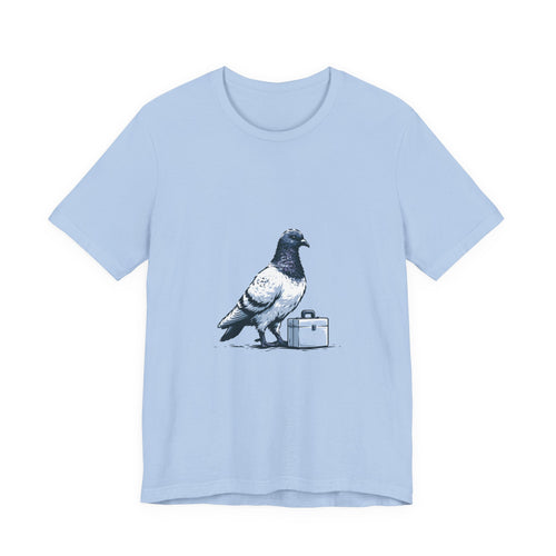 Business Pigeon Unisex T-Shirt – Funny Travel Bird Graphic Tee