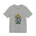 Cobra and Sunflowers Unisex T-Shirt – Botanical Snake Graphic Tee