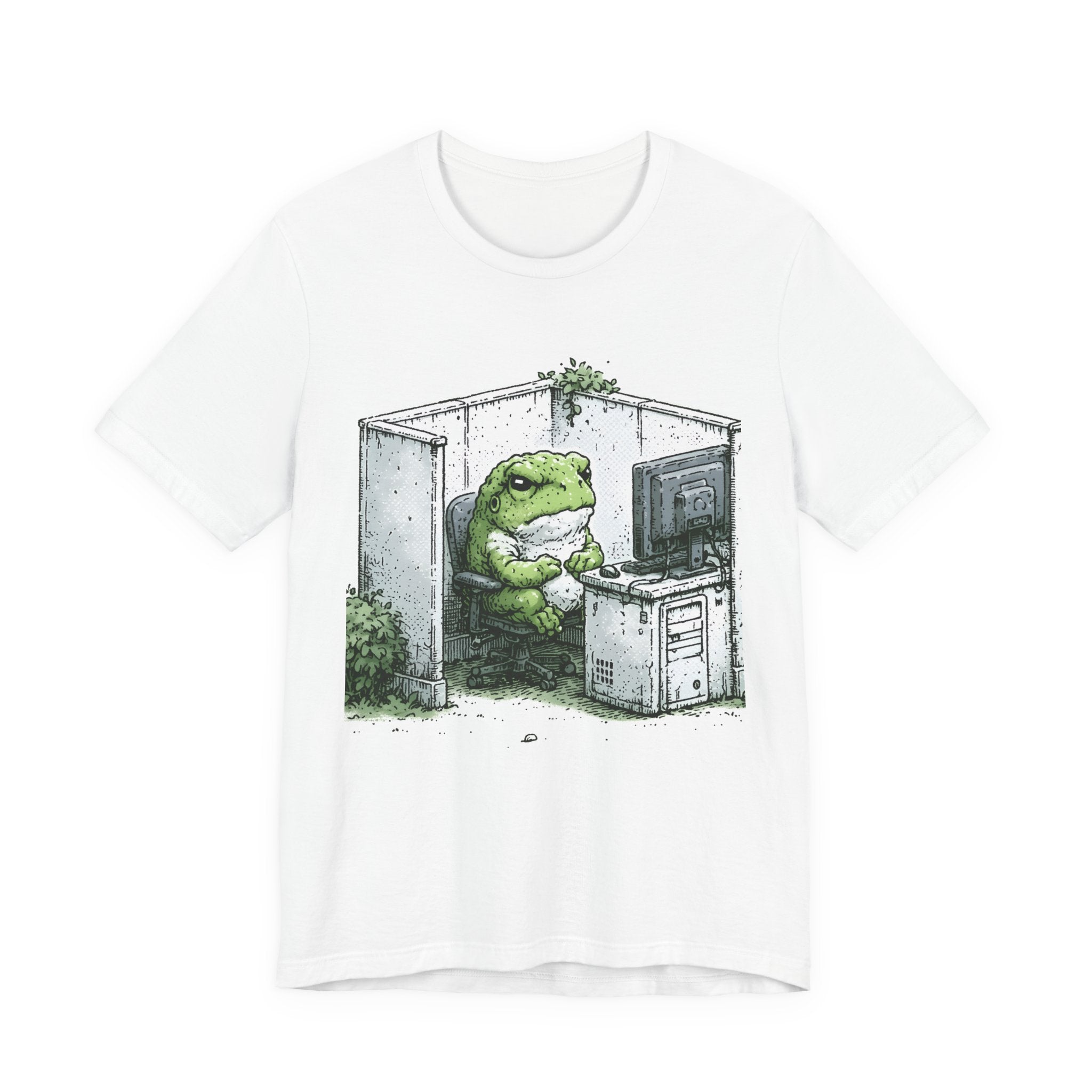 Office Frog Unisex T-Shirt – Funny Work Graphic Tee
