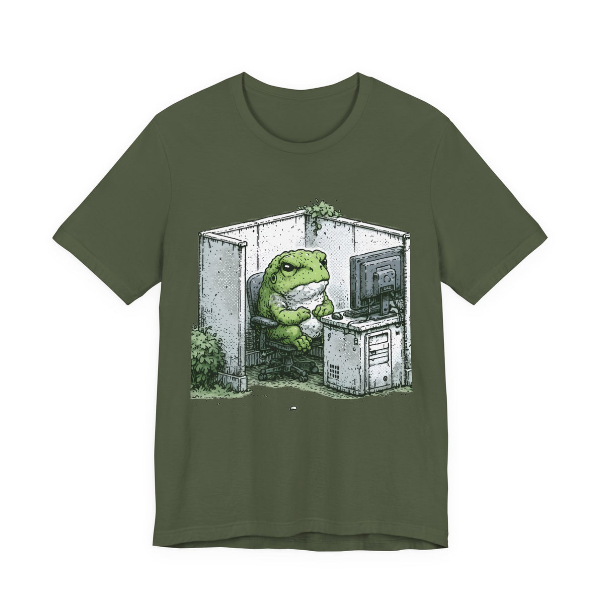 Office Frog Unisex T-Shirt – Funny Work Graphic Tee