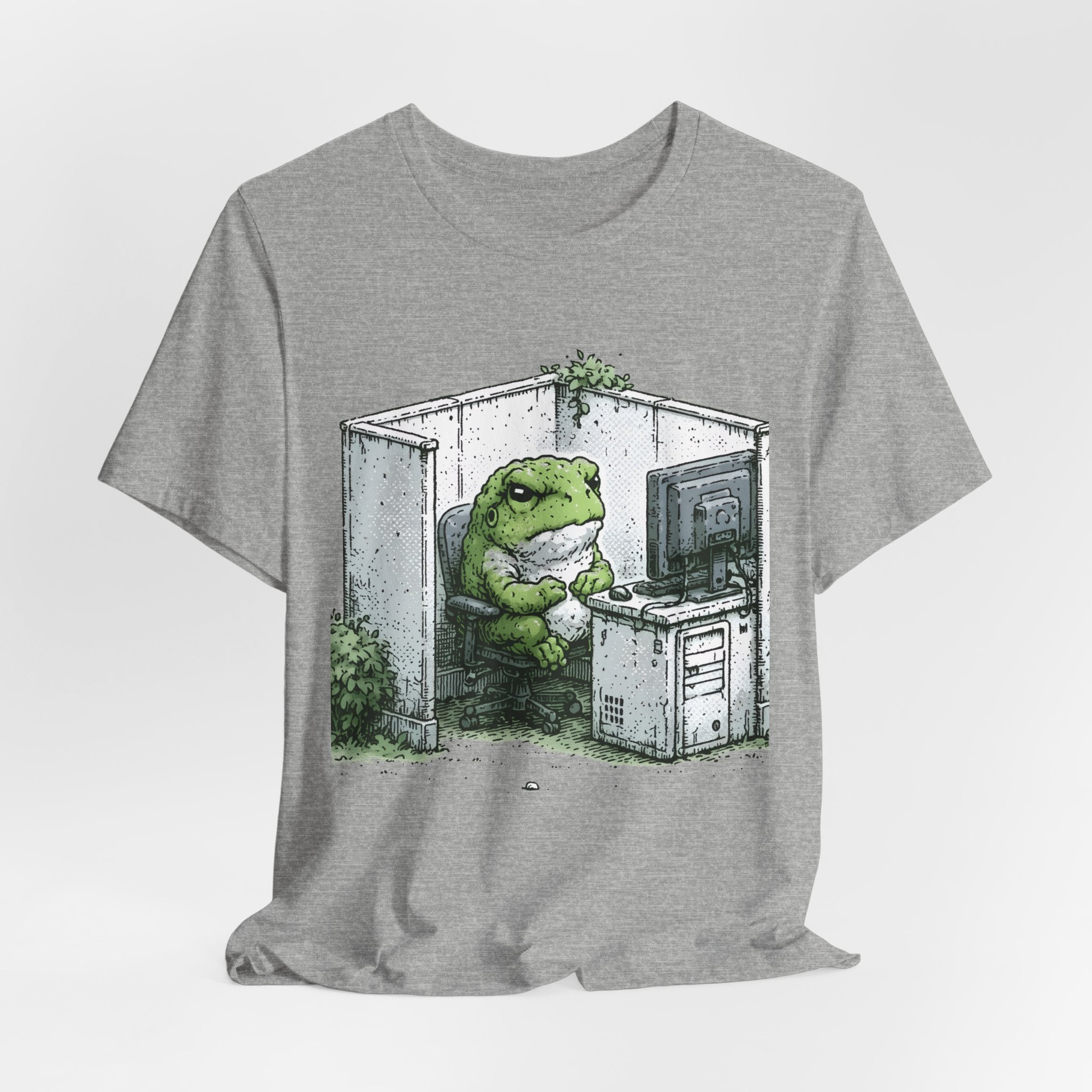 Office Frog Unisex T-Shirt – Funny Work Graphic Tee