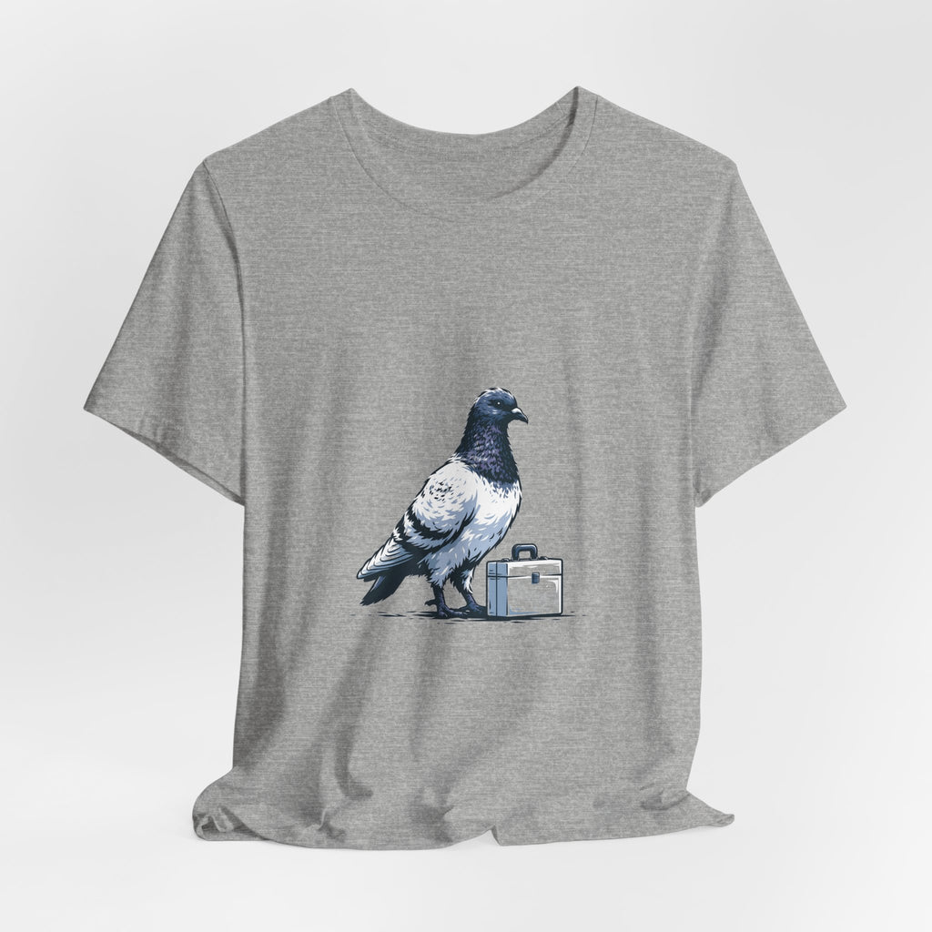 Business Pigeon Unisex T-Shirt – Funny Travel Bird Graphic Tee