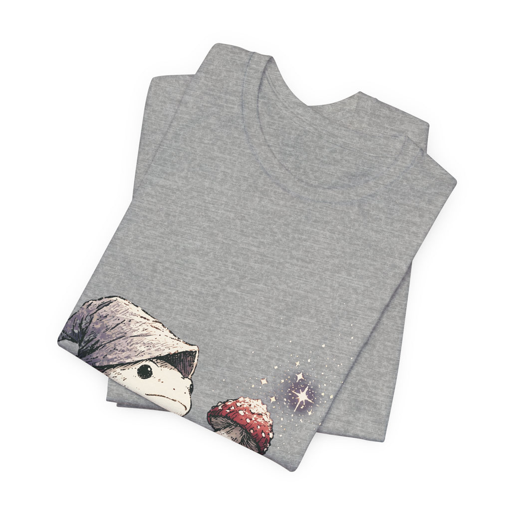 Frog Wizard Mushroom Unisex T-Shirt – Fantasy Magic Graphic Tee
