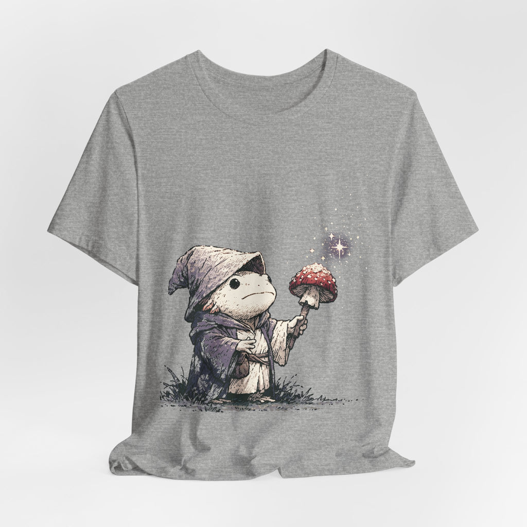 Frog Wizard Mushroom Unisex T-Shirt – Fantasy Magic Graphic Tee