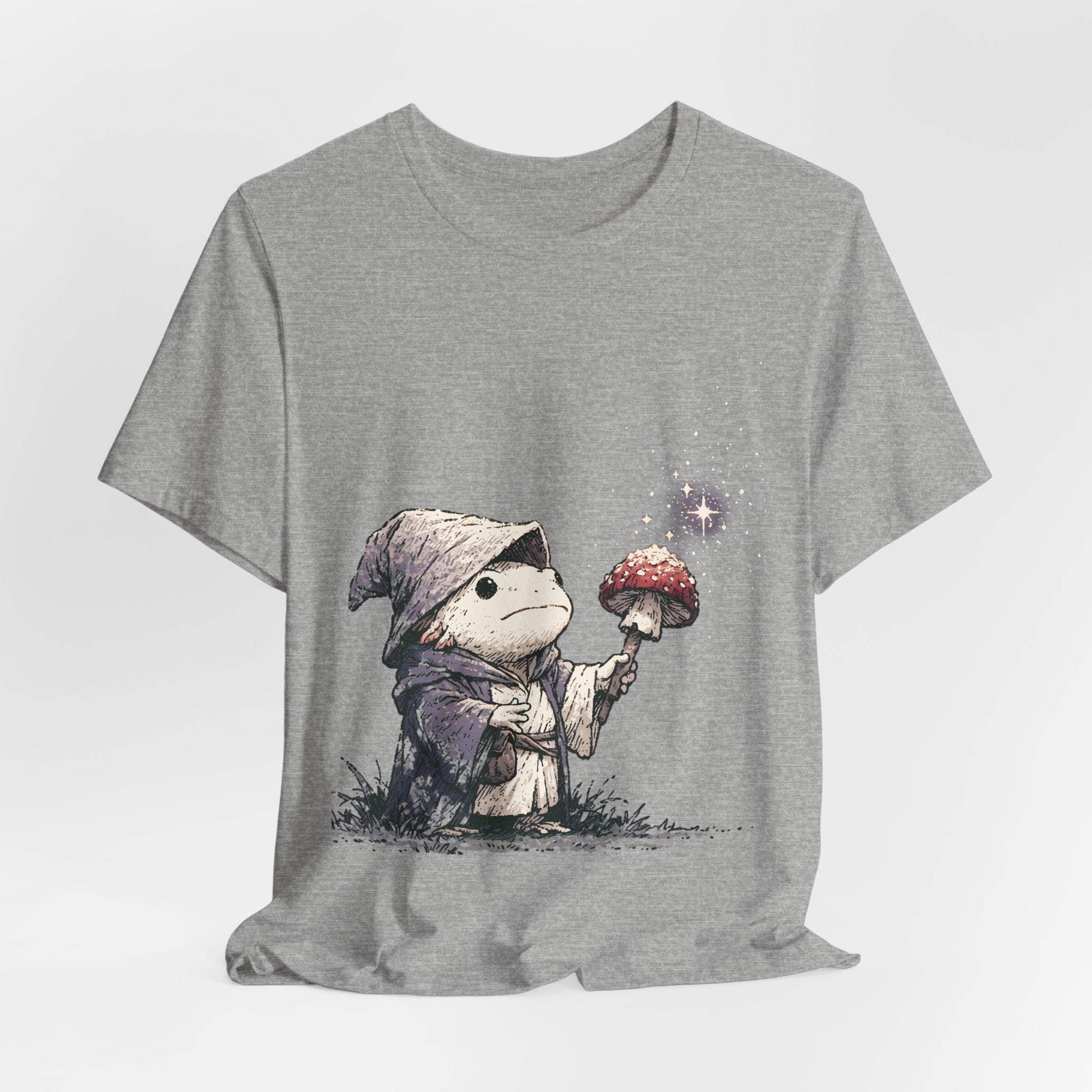 Frog Wizard Mushroom Unisex T-Shirt – Fantasy Magic Graphic Tee