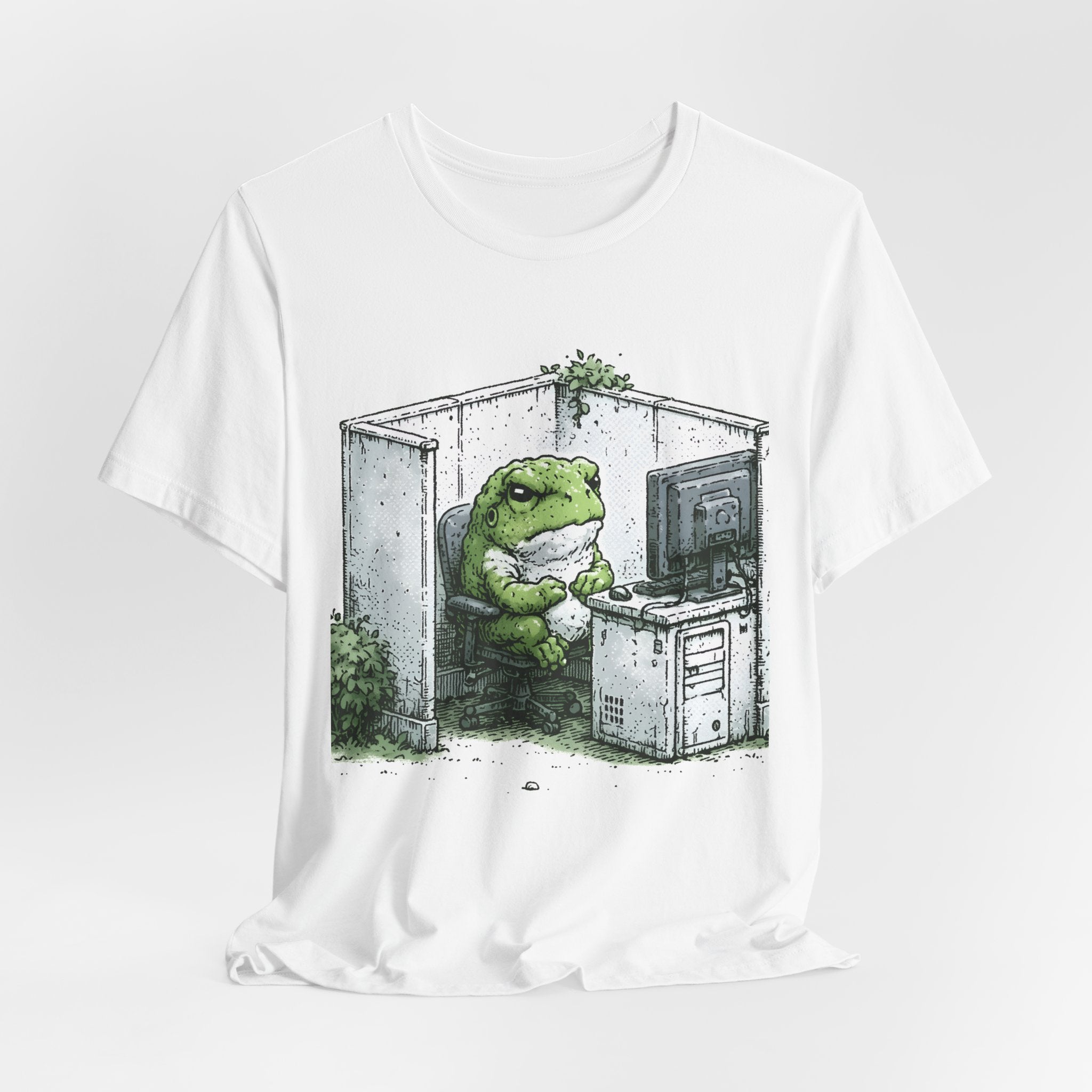 Office Frog Unisex T-Shirt – Funny Work Graphic Tee