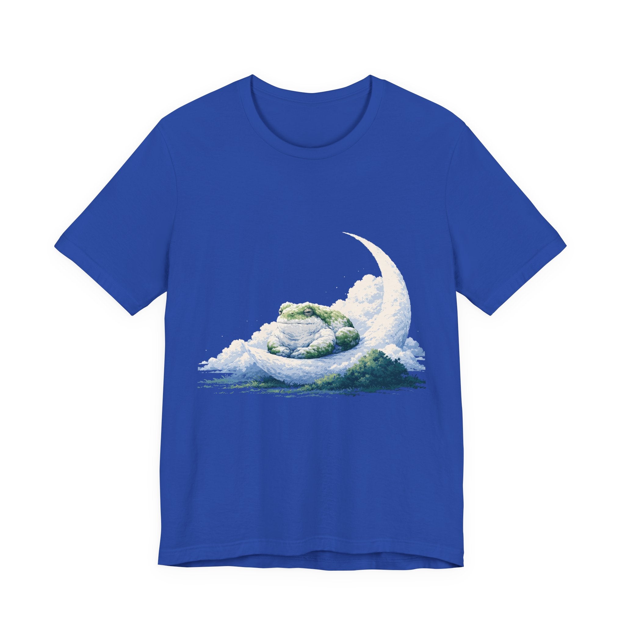Sleeping Moon Frog Unisex T-Shirt – Dreamy Celestial Graphic Tee