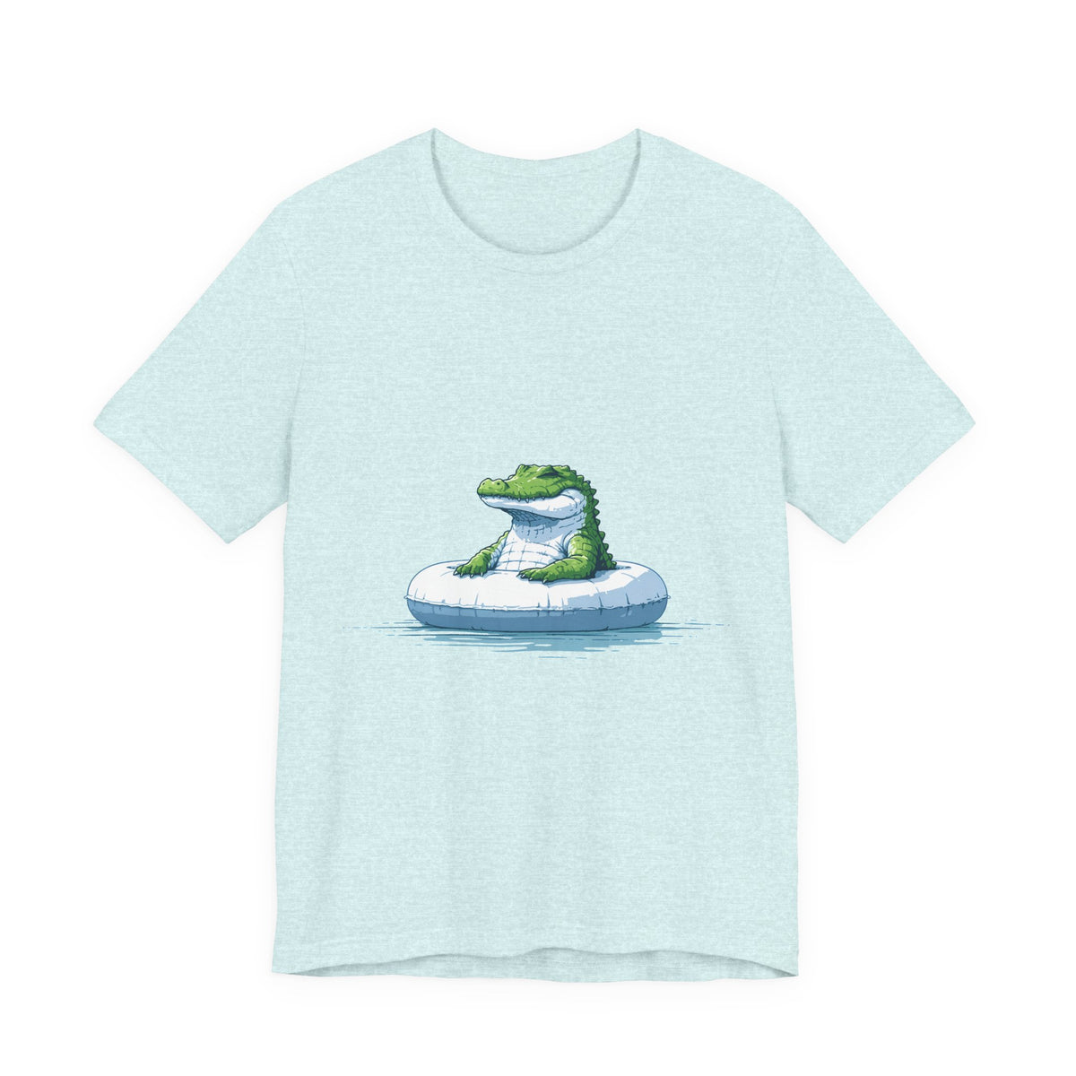 Pool Float Crocodile Unisex T-Shirt – Funny Summer Graphic Tee