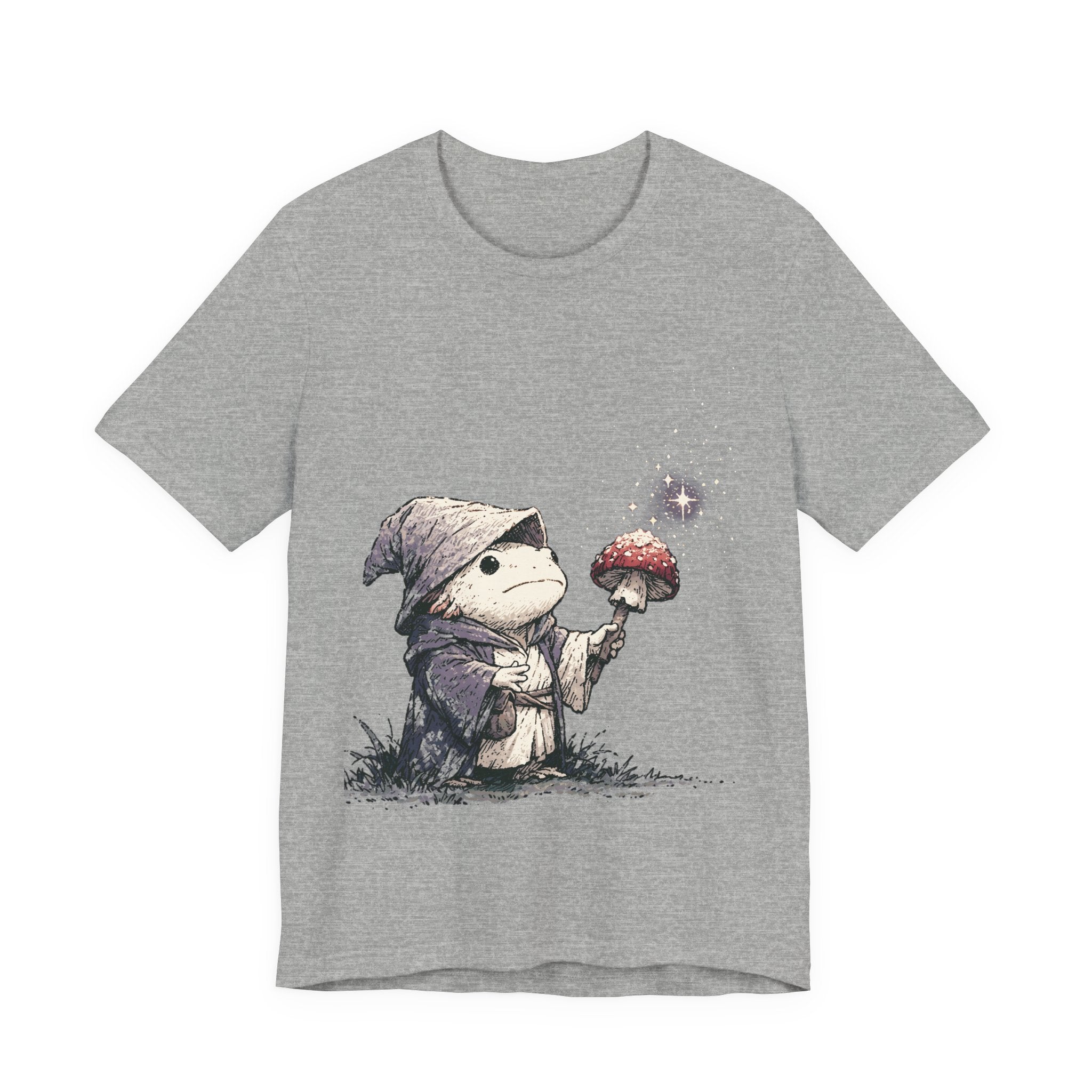 Frog Wizard Mushroom Unisex T-Shirt – Fantasy Magic Graphic Tee