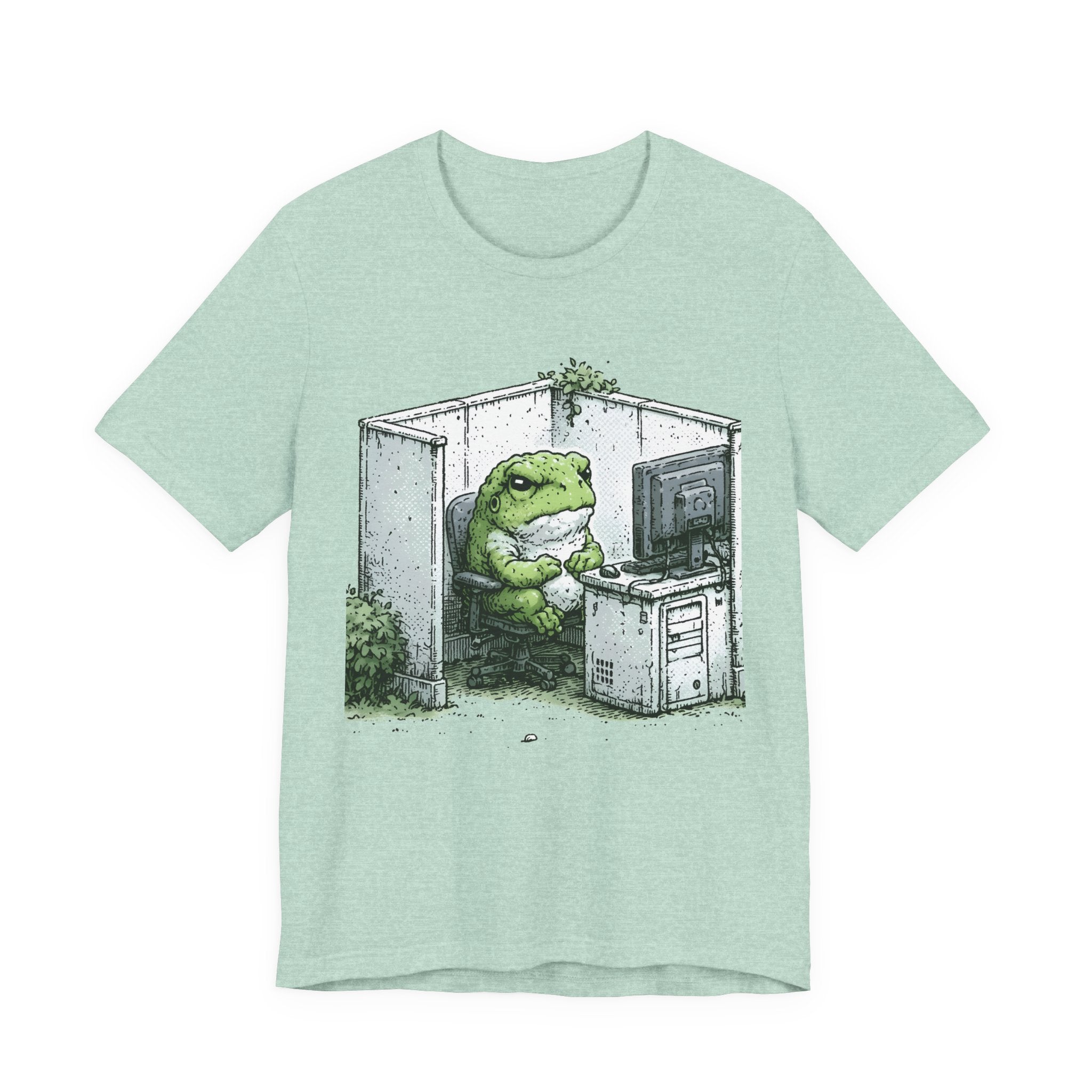 Office Frog Unisex T-Shirt – Funny Work Graphic Tee