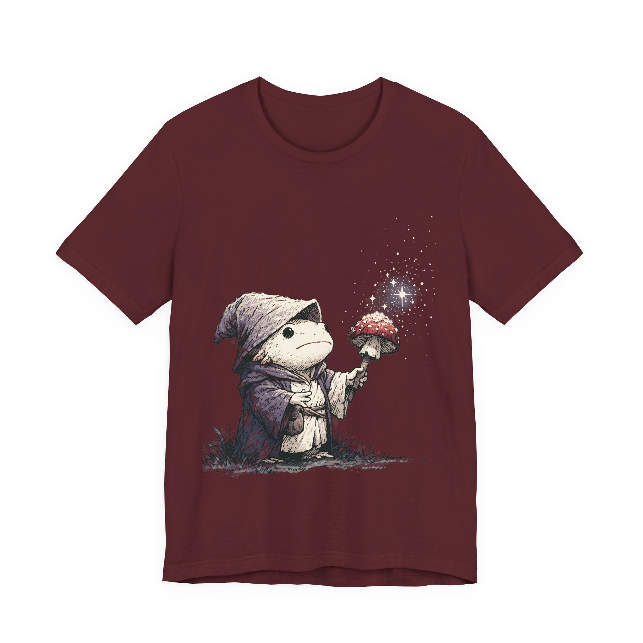 Frog Wizard Mushroom Unisex T-Shirt – Fantasy Magic Graphic Tee
