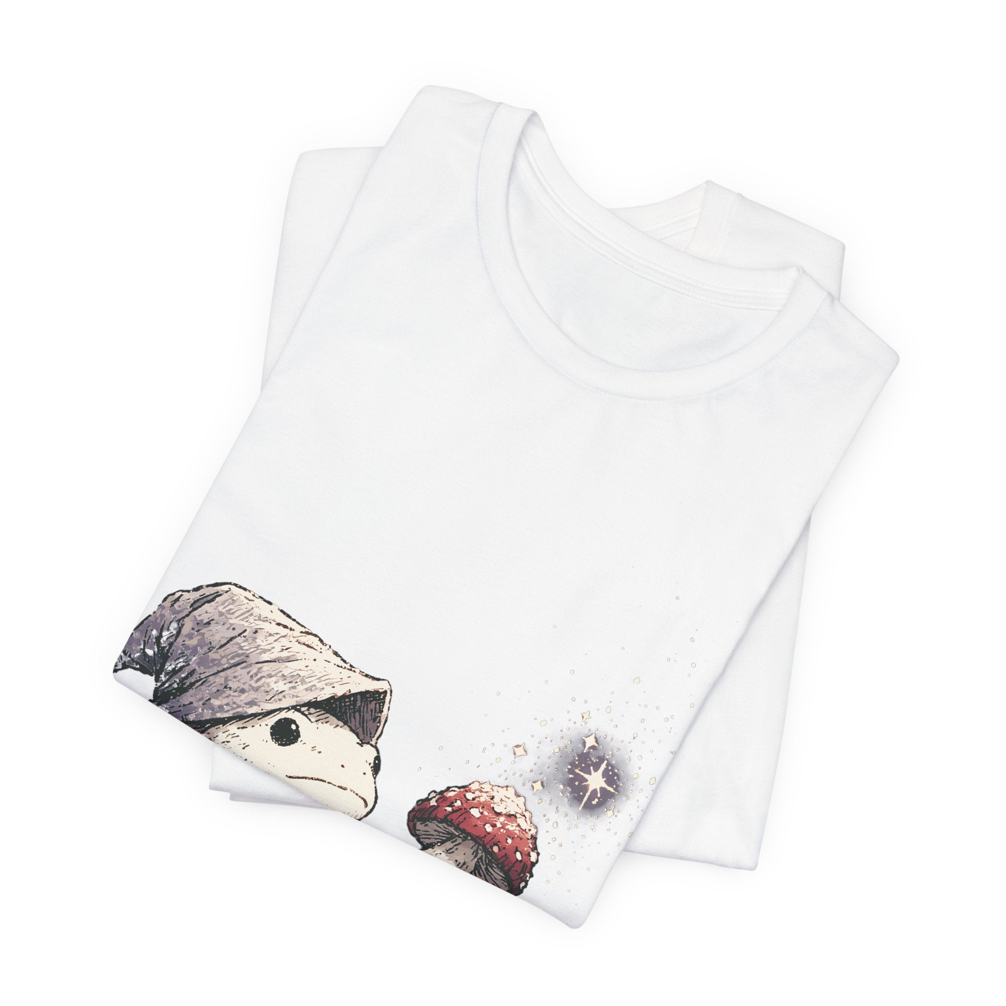 Frog Wizard Mushroom Unisex T-Shirt – Fantasy Magic Graphic Tee