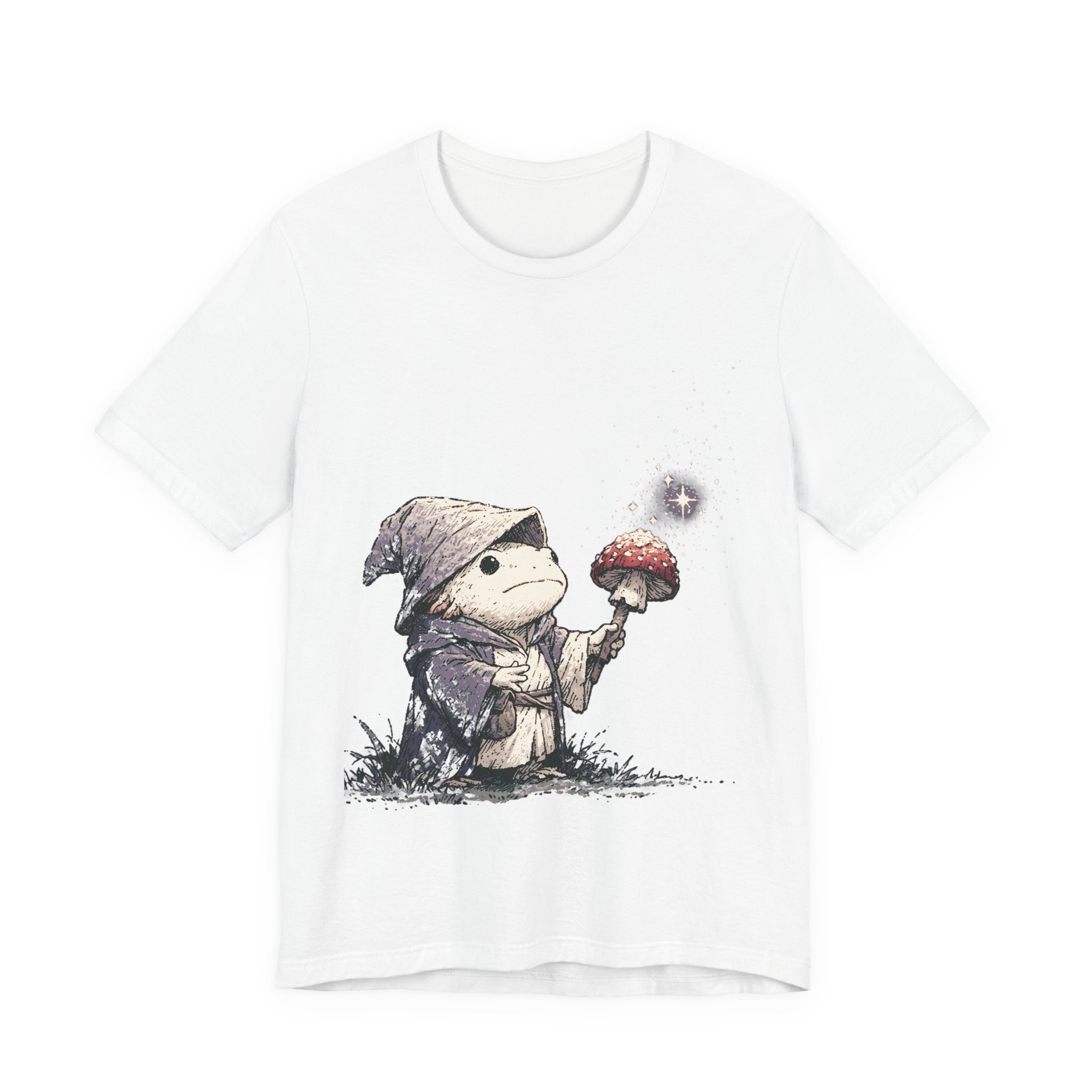 Frog Wizard Mushroom Unisex T-Shirt – Fantasy Magic Graphic Tee