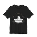 Cosmic Polar Bear Unisex T-Shirt – Celestial Boat Graphic Tee