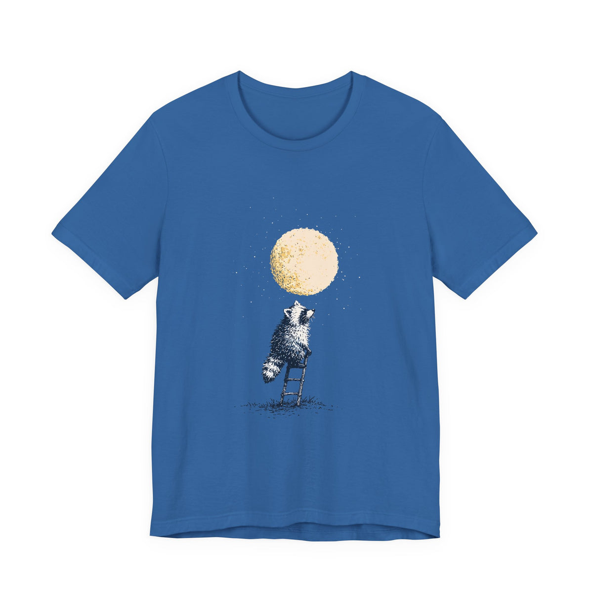 Moon Thief Raccoon Unisex T-Shirt – Whimsical Graphic Tee