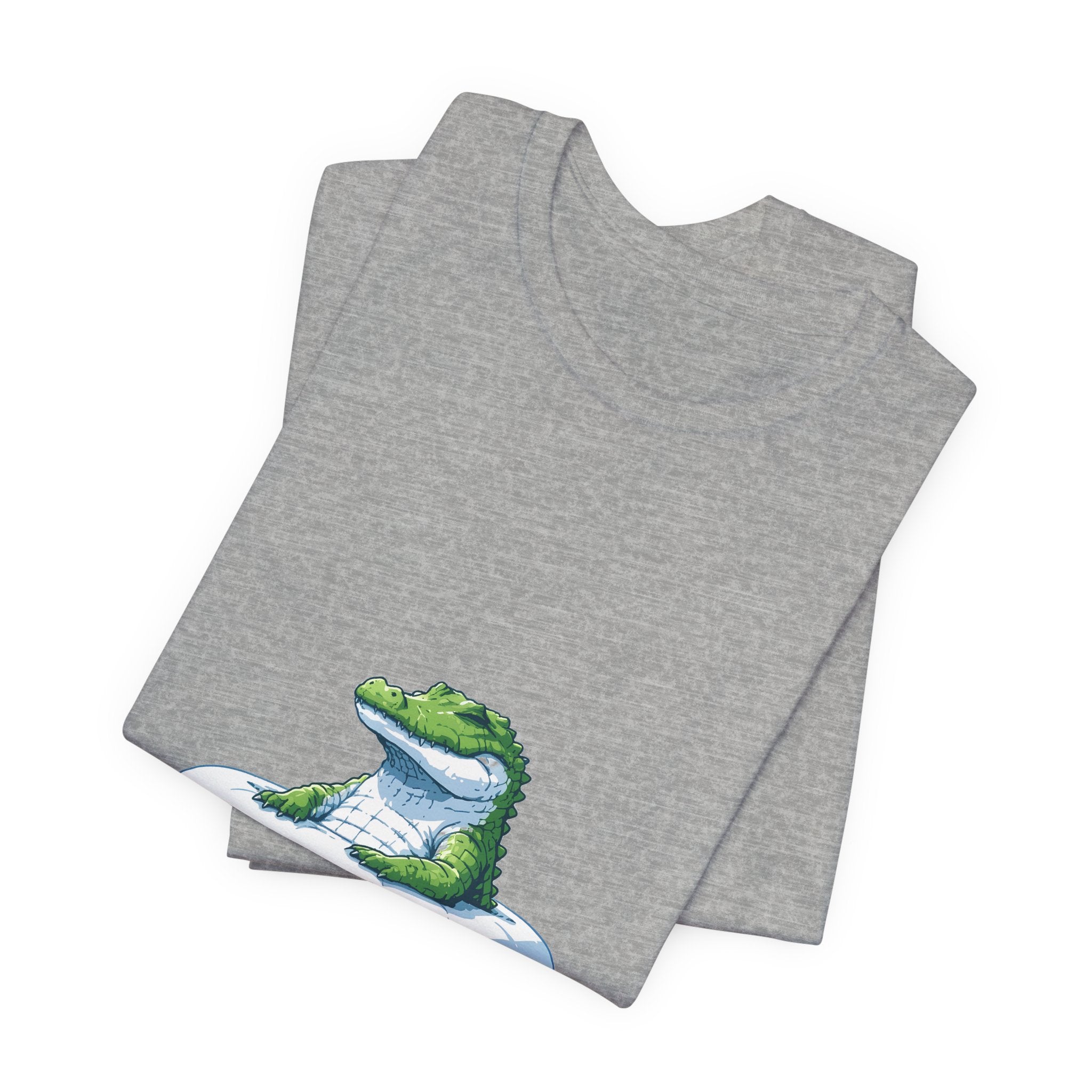Pool Float Crocodile Unisex T-Shirt – Funny Summer Graphic Tee