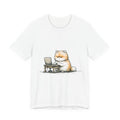 Grumpy Laptop Cat Unisex T-Shirt – Funny Work From Home Tee