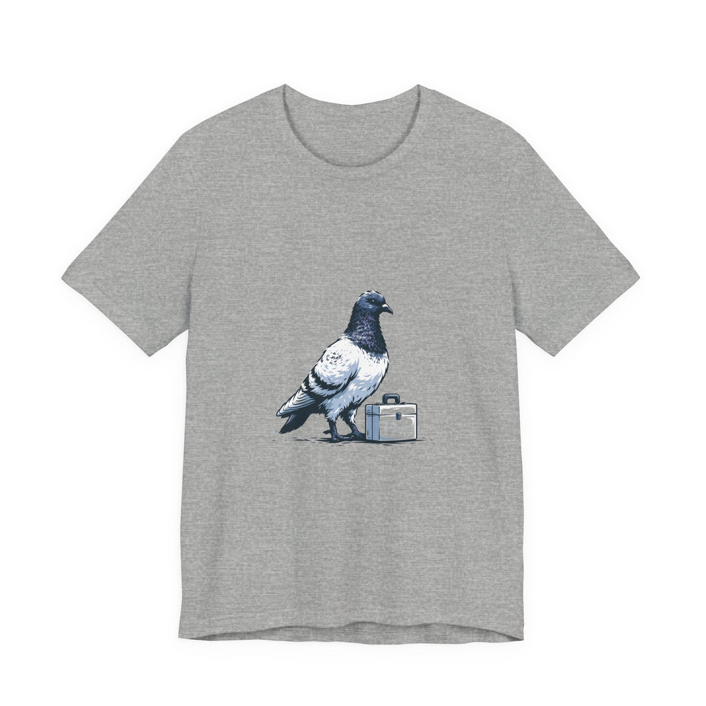 Business Pigeon Unisex T-Shirt – Funny Travel Bird Graphic Tee