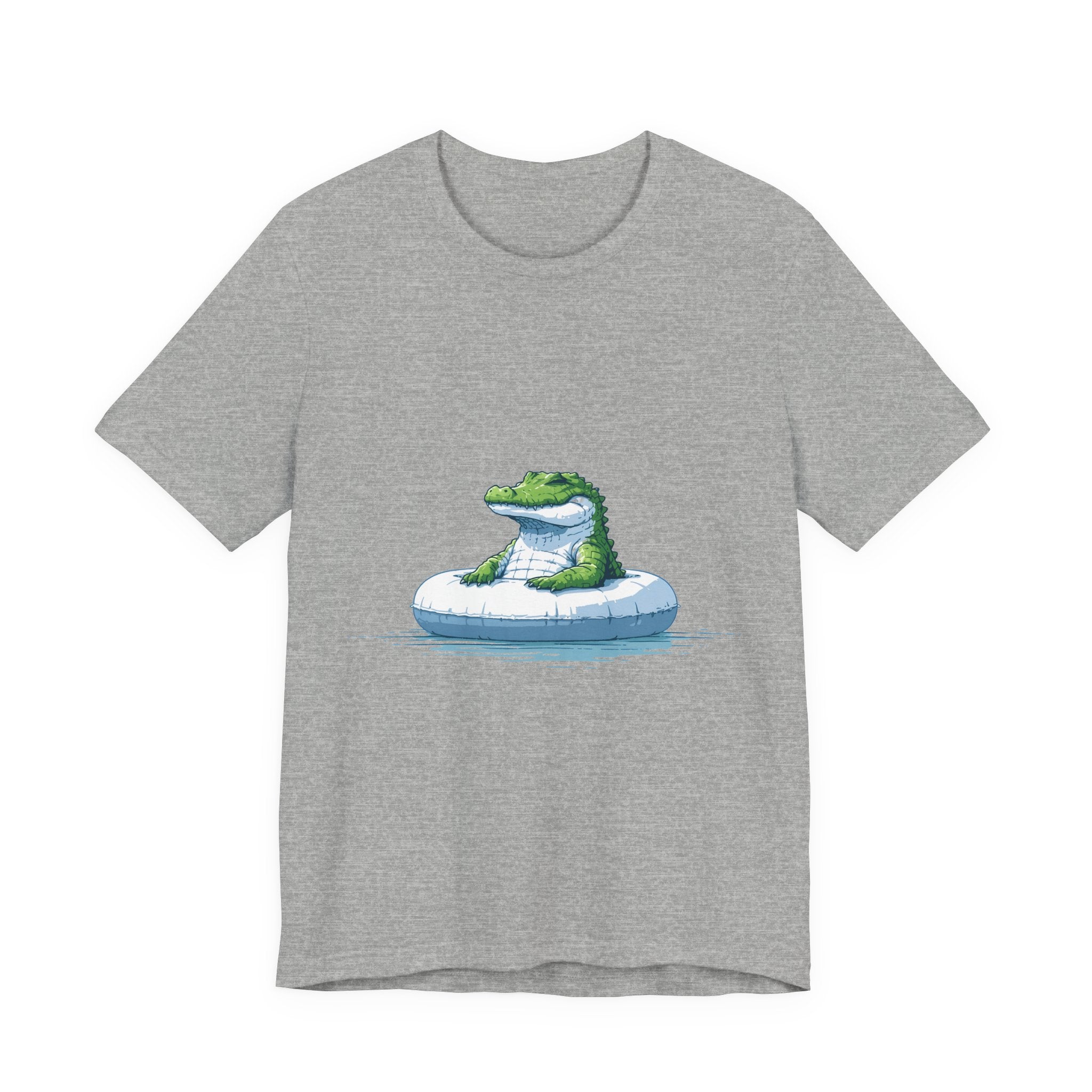 Pool Float Crocodile Unisex T-Shirt – Funny Summer Graphic Tee