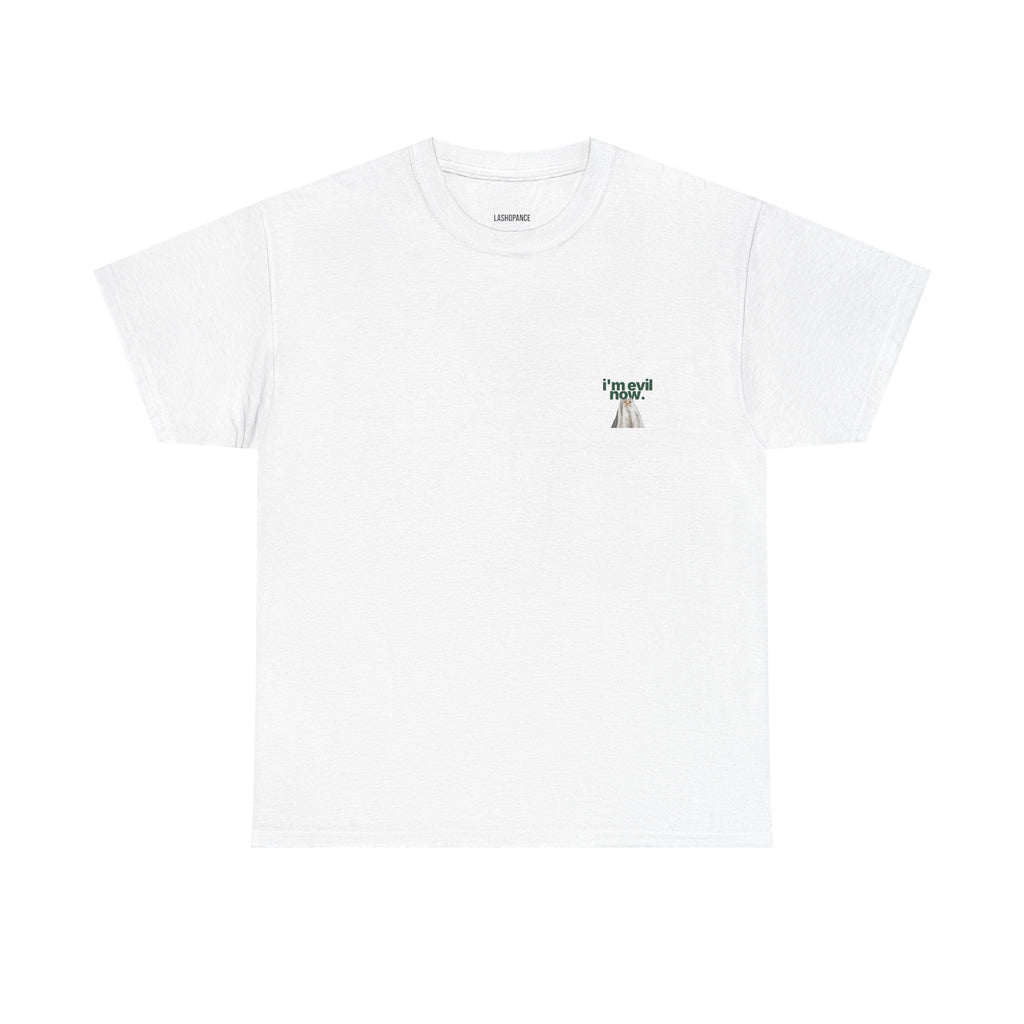 Cat Ghost Tee — "i'm evil now." Graphic T-Shirt