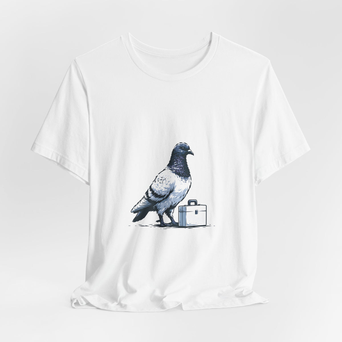 Business Pigeon Unisex T-Shirt – Funny Travel Bird Graphic Tee